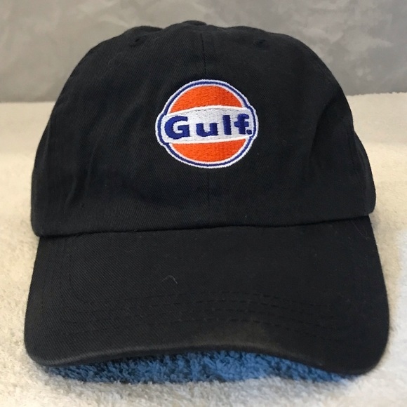 Paramount Apparel Gulf Oil Adjustable Navy Blue Cap - Picture 2 of 13